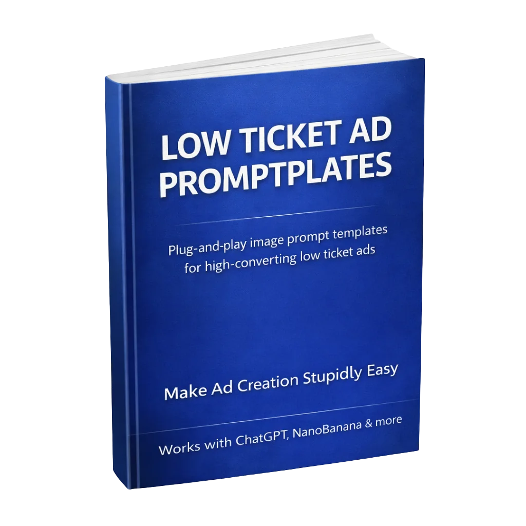 PromptPlates - AI Prompt Templates for Low Ticket Ads Low Ticket Ad PromptPlates eBook